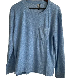Jaclyn Intimates‎ Women Pajama Set L Blue Snowflake Long Sleeve Cozy Lounge thumbnail 1