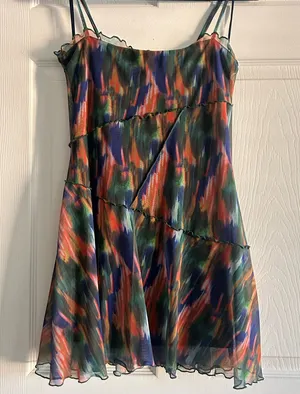 Urban Outfitters Moxie Mesh Mini Slip Dress thumbnail 1