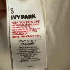 Ivy Park Small White Corded 04 Cotton Crewneck Sweatshirt thumbnail 9