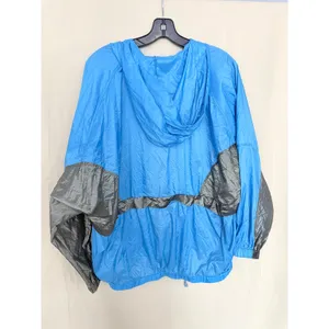 Out‎ From Under Windbreaker Jacket Womens Small Blue Colorblock Hooded Retro Zip thumbnail 11