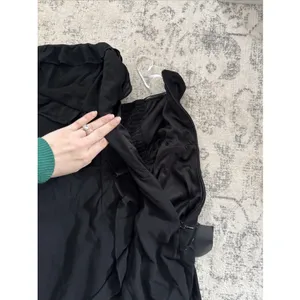 Lulus Excellent Sensation Black Strapless Ruffled Maxi Dress Size 1X NWT Formal thumbnail 11