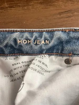 American Eagle Distressed Mom Jeans Size 6 thumbnail 7
