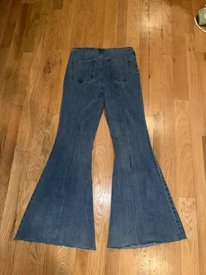 Lace-Up Denim Flare Jeans + 🆓🎁 thumbnail 5