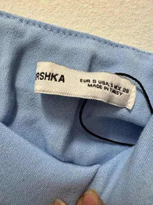 Bershka satin bandeau maxi dress in dusty blue small thumbnail 7