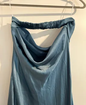 Amazon Satin Silk Backless Tube Top Maxi Dress thumbnail 6