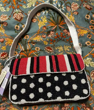 VIRAL BEADED BAG Red thumbnail 1