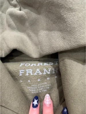 Forrest Frank Sweatshirt Green Size L thumbnail 3