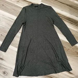 Anthropologie Potter’s Pot Soft Olive Green Tunic Sweater Dress Women’s Small thumbnail 1