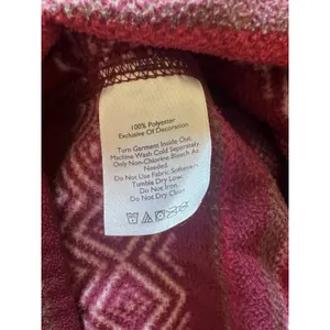 Eddie‎ Bauer Wm LG Pink 1/4 Zip Pink Aztec Pullover Jacket Hiking Outdoor Camp thumbnail 8
