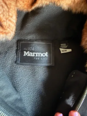 Marmot Women’s Black Softshell Hooded Vest Faux Fur Lined Hood Zip Pockets Size M thumbnail 2