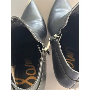 Sam Edelman Fiora Black Leather Stilleto Booties Size 9M thumbnail 12