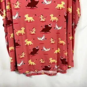 Nite Nite Disney Plus‎ Size 1X Pajama Set Off to Sleep We Go Lion King 1783 thumbnail 4
