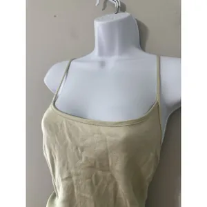 SAINT ART Haley Style Maxi‎ Slip Dress Satin Chartreuse Yellow Size XL thumbnail 2