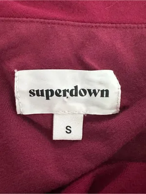 Superdown Women’s Small Burgundy Ruched Bodycon Mini Dress thumbnail 4