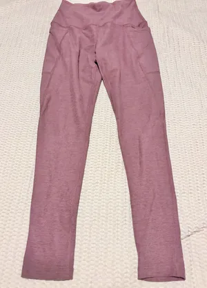 Beyond yoga caught in the midi spacedye pocket leggings thumbnail 1