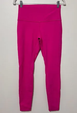 NEW Lululemon Align High-Rise Pant 28" Pink Size 8 LW5CTIS Nulu Double Lined thumbnail 2