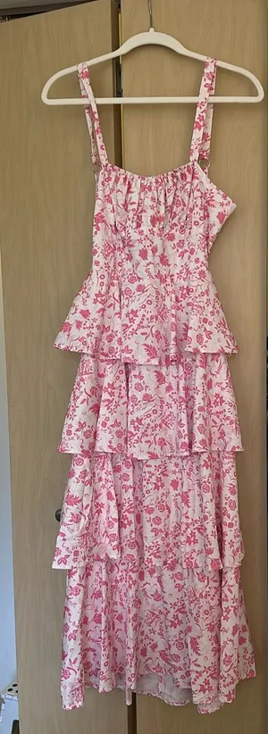 Ruffle dress Pink thumbnail 1