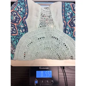 Roxy Dance to the Beat Sundress Womens S Paisley Crochet Blue Coral Pockets Boho thumbnail 12