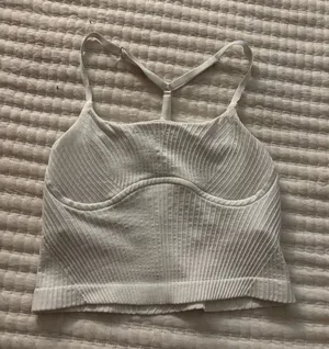 Lululemon White Sports Bra thumbnail 1
