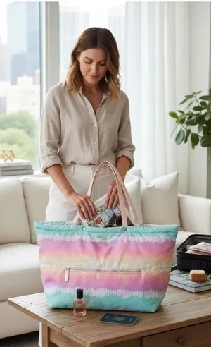 Steve Madden Tie-Dye Weekender Tote Bag NWOT thumbnail 1