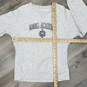 Pro Edge Campus Naval Academy Reverse Weave‎ Sweatshirt Light Grey Medium Gray thumbnail 11