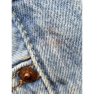 Levi's 501 Cut Off Denim‎ Shorts Womens W25 Distressed Raw Hem Beach Party Blue thumbnail 10