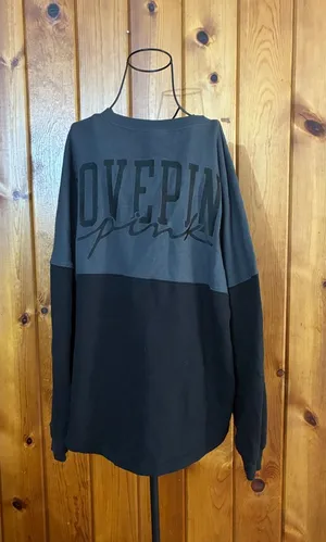 PINK Victoria’s Secret crew neck sweatshirt oversized new style top size large thumbnail 1