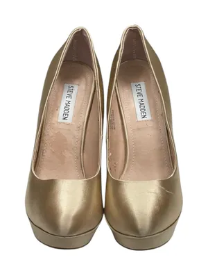 Steve Madden ☀︎︎ Partyy-R Glitter Crystal Platform Stilettos Pumps ☀︎︎ Champagne thumbnail 9
