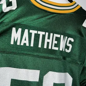Reebok Green Bay Packers Clay Matthews Football Jersey thumbnail 8