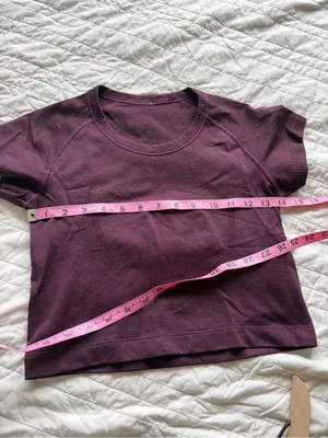 Lululemon Swiftly Tech Cropped Short-Sleeve Shirt 2.0 Deep Fuchsia/Black thumbnail 3