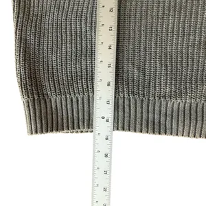 Aerie OFFLINE Oversized Hooded Ribbed Knit Sweater Smoked Gray Women’s Medium thumbnail 13