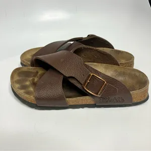 Birkenstock’s Birki’s brown criss cross slides sandals size 36 ladies‎ size 5 thumbnail 6