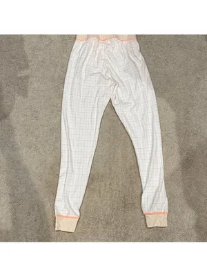 Free People Cream and Orange Pajama Set size XS thumbnail 5