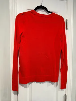 NWOT Style & Co Size S Red Lightweight Button Front Cardigan Sweater Rayon Blen thumbnail 2