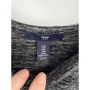Gap Womens Tank Top Space Dye Gray Black Knit Size Medium thumbnail 4