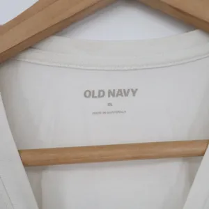 Old Navy T-Shirt Womens XL Solid Off-White Cotton Modal Stretch Basic Good thumbnail 2