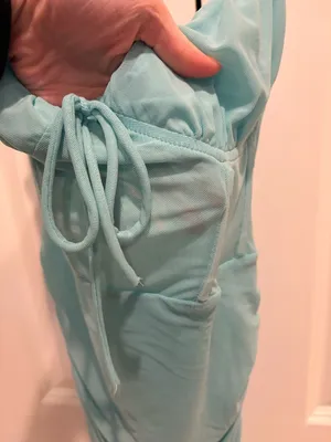 NWT Showpo Riley Ruched Mini Dress in Teal Size S thumbnail 6