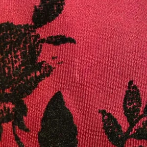 Teeze Me Vintage Red Formal Halter Mermaid Dress Juniors 1 Velvet Floral USA thumbnail 13