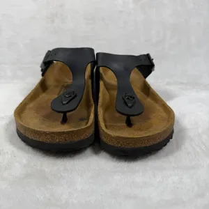 Birkenstock Gizeh Black Birko-Flor Thong Sandals Womens‎ 36 L5 Made in Germany thumbnail 3