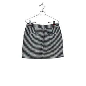 Madewell Women's Skirt Striped Straight Mini Pockets‎ Cotton Blue White Size 2 thumbnail 5