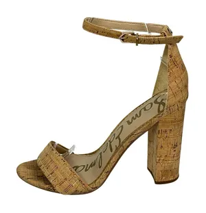 Sam Edelman Yaro Women's Ankle Strap Chunky Block Heel Open Toe Strappy Heels 7 thumbnail 1