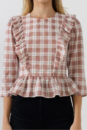 English Factory Plaid Top thumbnail 3
