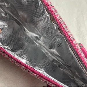 Wine pink clutch tweed design thumbnail 6