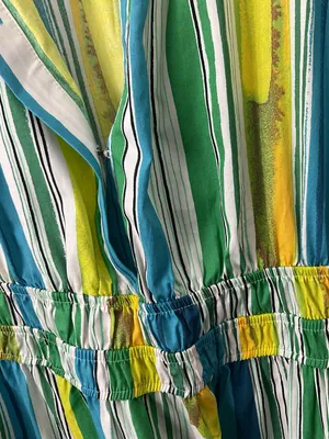 Anthropologie The Somerset Striped Mini Dress Womens Size Large thumbnail 2
