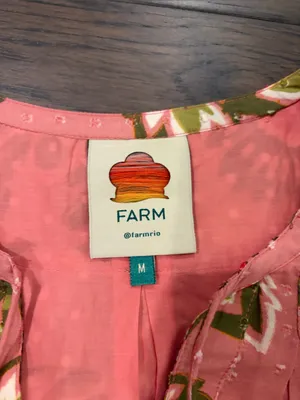 Farm Rio Aura Pink Mini Dress Sz M thumbnail 10