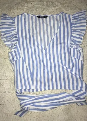 SheIn Super Cute Wrap Around  Blouse thumbnail 6