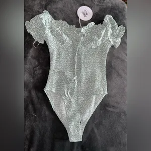 Princess Polly Asha Bodysuit in Green Size 8 New with tag thumbnail 16