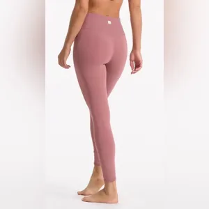 Vuori NWT Rib Studio High-Waisted Leggings Marsala Size M thumbnail 2