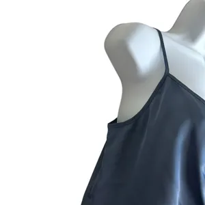 Abercrombie & Fitch Women Coquette Balletcore Cami Top Sl Blue Satin Ruched‎ thumbnail 6