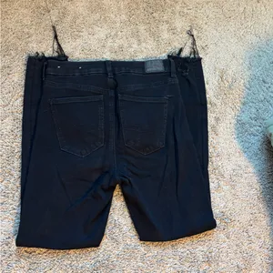 American Eagle Outfitters Black Distressed Jeggings thumbnail 6